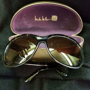 Nicole Miller Sunglasses A la Mode Black Tortoise 62 17-135mm Signature Eyewear